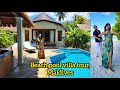 Beach pool villa tour, Furaveri, Maldives | Private pool with Jacuzzi | Honeymoon travel📍