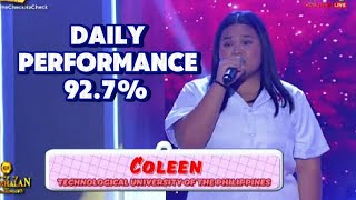 COLEEN PAMBATO NG TECHNOLOGICAL UNIVERSITY OF THE PHILIPPINES TAWAG NG TANGHALAN THE SCHOOL SHOWDOWN