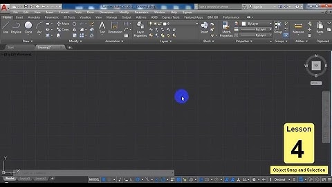 Learn with ME, Study Autodesk AutoCAD 2017, Lesson 4 ( Selection and Object Snap )