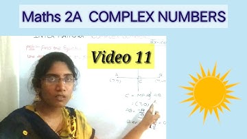 Complex Numbers Inter 2 nd year || Maths 2A Complex Numbers || Inter 2nd yr Maths 2A COMPLEX NUMBERS