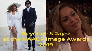 Beyoncé & Jay-z at the 2019 #NAACPImageAwards.