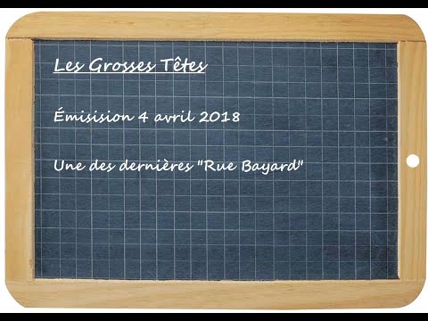 "Grosses Têtes 2018-3-avril" Hommage à Pierre Bénichou avec une autre émission incontournable!