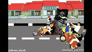 Story WA animasi vespa (buatnya pakai smartphone)