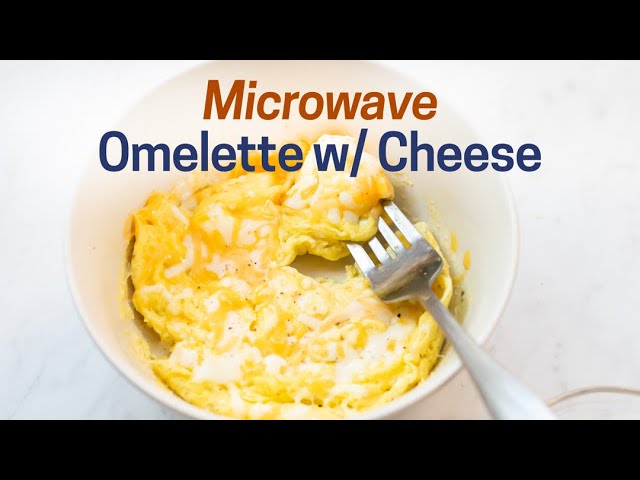 Making a Cheese Omelette in the Microwave 