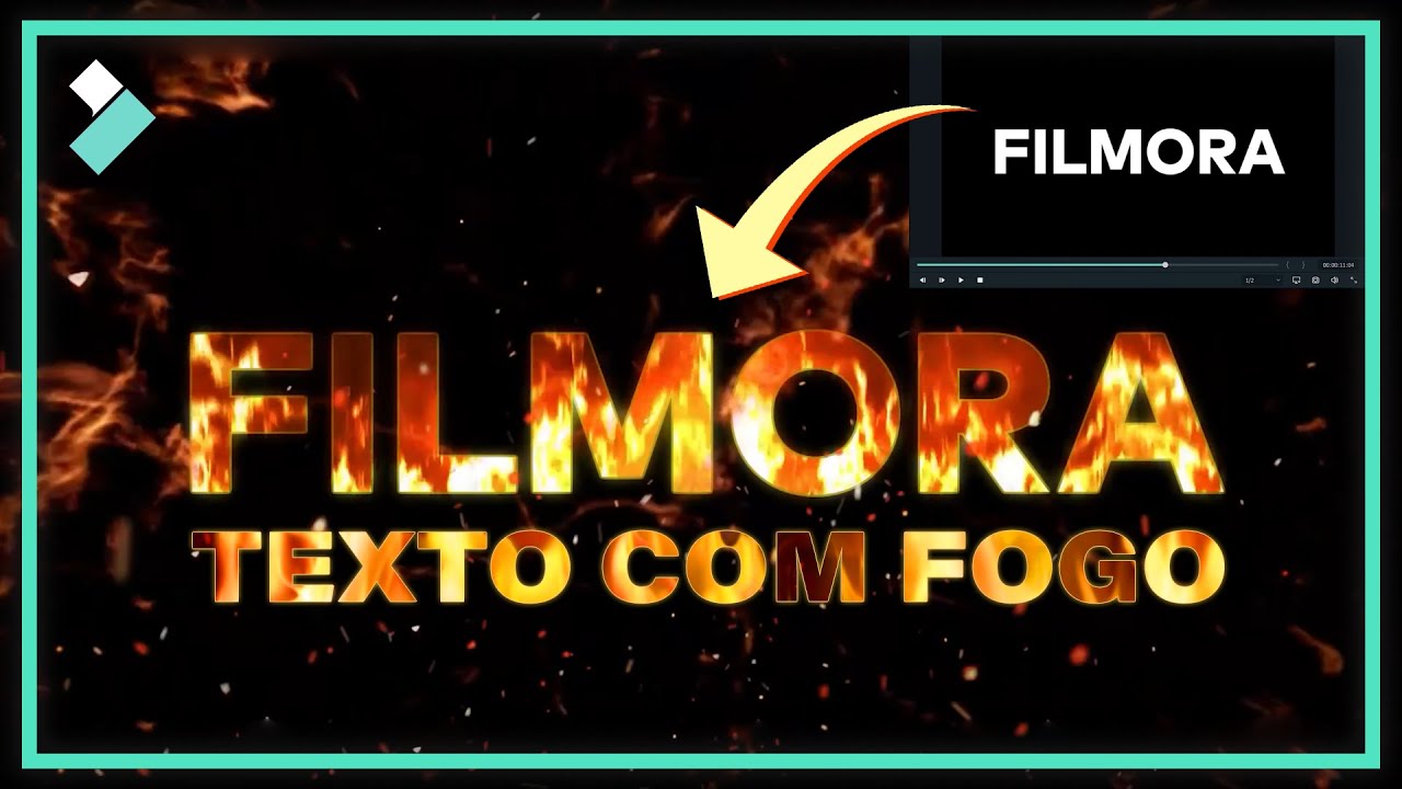 Tutorial: Como fazer TEXTO animado com FOGO | Wondershare Filmora - YouTube