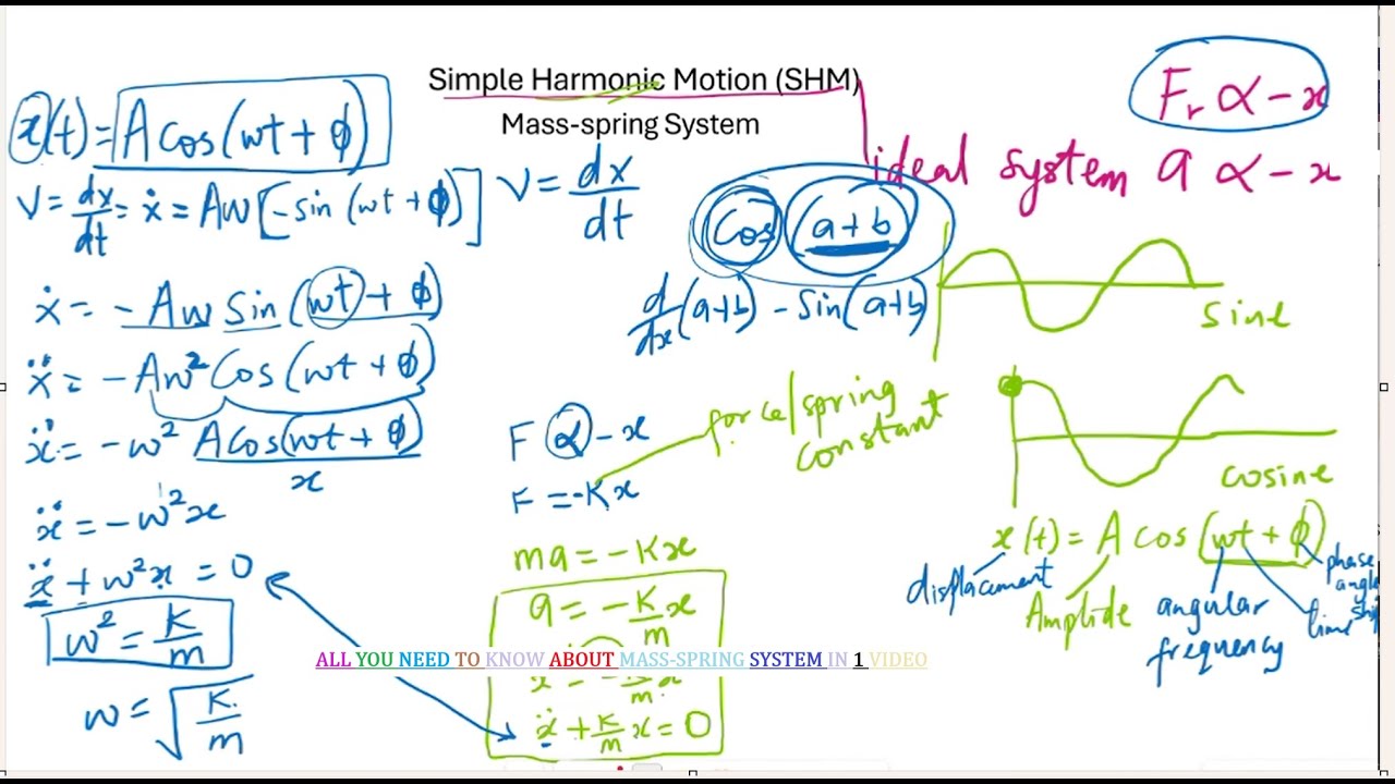 Simple Harmonic Motion - Mass-spring System (Part 1) - YouTube