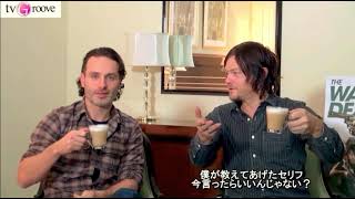 Norman Reedus tells Andrew Lincoln where to find the ฿₳₮ⱧⱤØØ₥