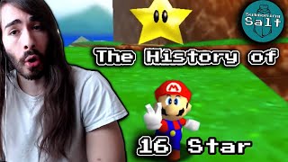 moistcr1tikal reacts to The History of Super Mario 64 16 Star World Records By Summoning Salt!