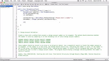 7.3. (Part 3) Charge Account Validation - Java