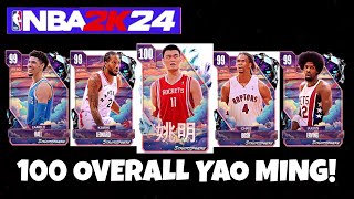 100 OVERALL YAO MING *STRATOSPHERE* PACK OPENING! ( NBA 2K24 MYTEAM )