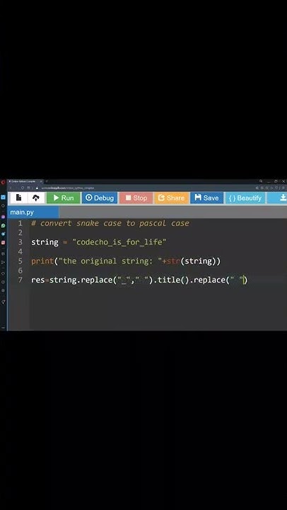 Python – Convert Snake case to Pascal case - YouTube