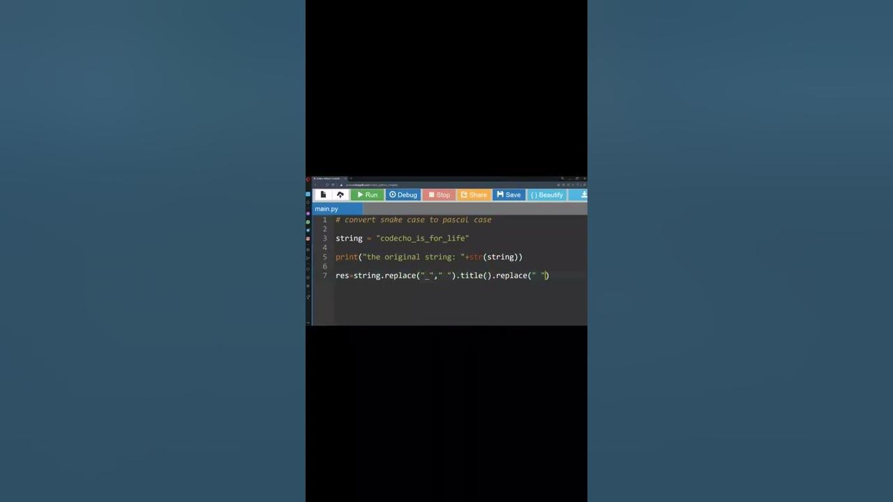 Python – Convert Snake case to Pascal case - YouTube