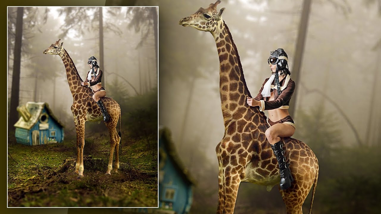 photoshop manipulation giraffe youtube photoshop photo manipulation