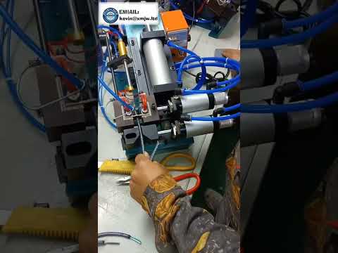 Horizontal 3-10mm Glass Fiber Braided Cable Hot Stripping Machine, Pneumatic High Temperature