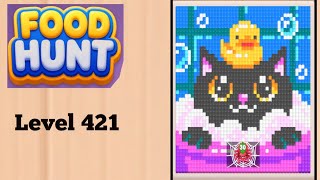Food hunt pixel puzzle level 421  solution and walkthrough for gameplay 