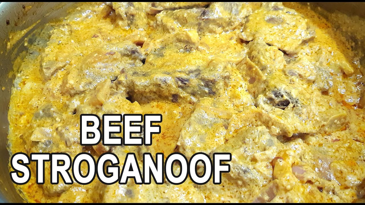 HOW TO COOK BEEF STROGANOFF PINOY STYLE - YouTube