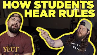 How Students Hear Rules