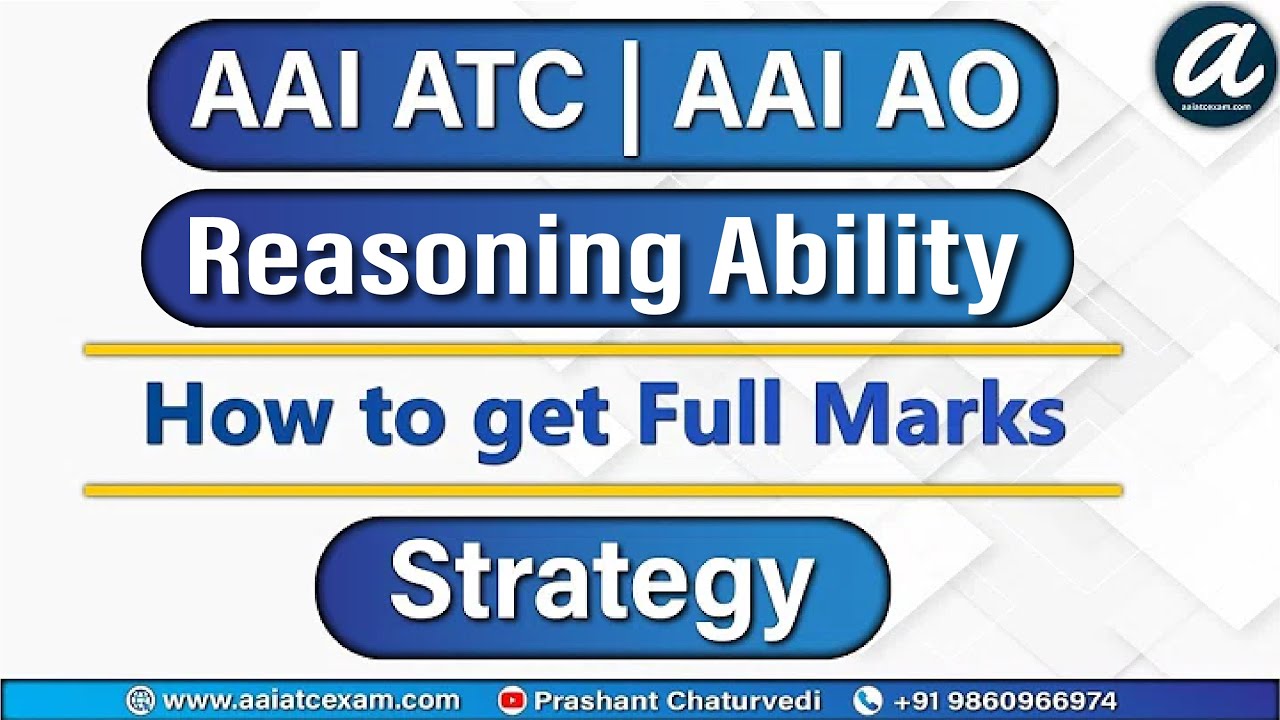 How to Score Full Marks: Previous Year Questions | Reasoning | AAI ATC 2021 & AAI AO 2021 |