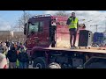 Protestaktion der landwirte lkwfahrer und handwerker in bayreuth am 27 januar 2024