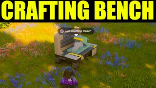 How to build a crafting bench in a survival world (lego fortnite challenges guide)