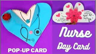NURSE DAY CARD HAPPY INTERNATIONAL NURSES DAY CARD HOW TO MAKE NURSE DAY CARD THANK YOU CARD