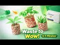 DIY Mini Planter | Waste to Wow in 5 Minutes 🌱