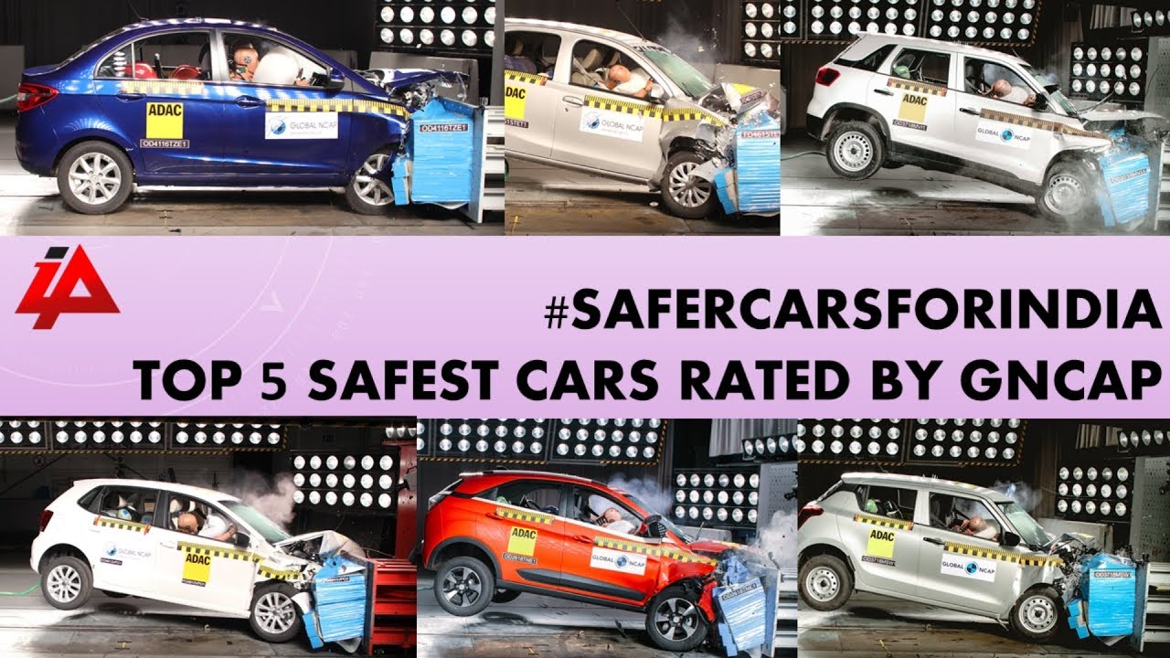 Top 5 Safe Cars in India Rated by Global NCAP safercarsforindia
