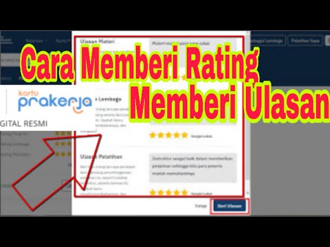 Cara Memberi Rating dan Ulasan Pelatihan Prakerja di KEMNAKER pelatihan.kemnaker.go.id | Calon Guru