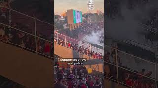 Fans Fight Police At Paraguay Football Match