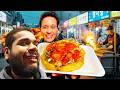 Korean Street Food at Night!! (Best Food at Jeju Night Market) | Lay Reacts
