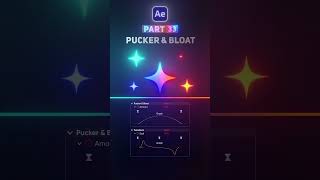 AE Part 33 | How to Create Gitter Shape using 'Pucker & Bloat' in Adobe After Effect | #tutorial