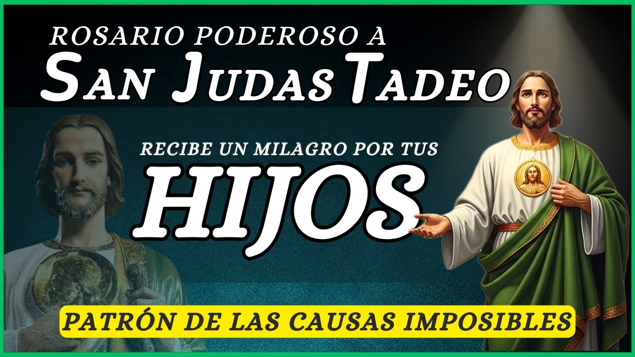 ROSARIO POR LOS HIJOS A SAN JUDAS TADEO📿PARA CASOS IMPOSIBLES✨hoy martes 13 de enero de 2026🌹