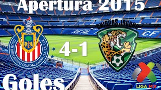 Chivas vs jaguares de Chiapas 4-1 Apertura 2015 [GOLES] Liga MX [Jornada 7]