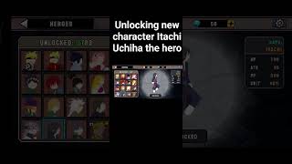unlocking Itachi character in stickman great war #itachi #sasuke #brothers