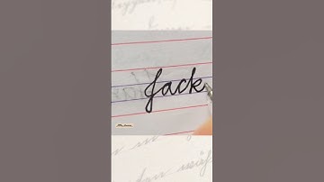 Jack cursive writing shorts #jack #cursive #shorts #videoshort #jack #name