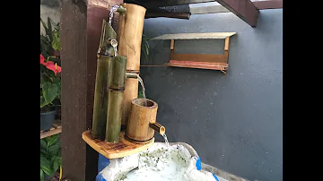 Como fazer passo a passo fonte de bambu?