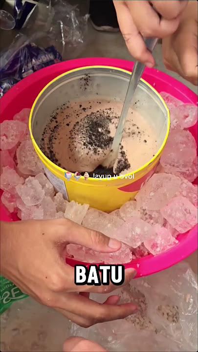 Tutorial on making swirl ice cream😅😋