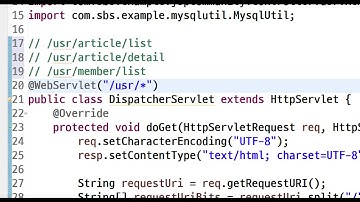 2021 01 08, JSP커뮤니티, 18강, 컨트롤러 도입