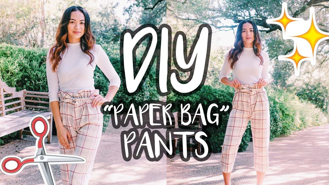 DIY PAPER BAG PANTS | For Beginners - YouTube