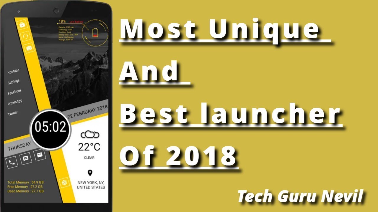 Best Unique Launcher For Any Smartphone | Tech Guru Nevil