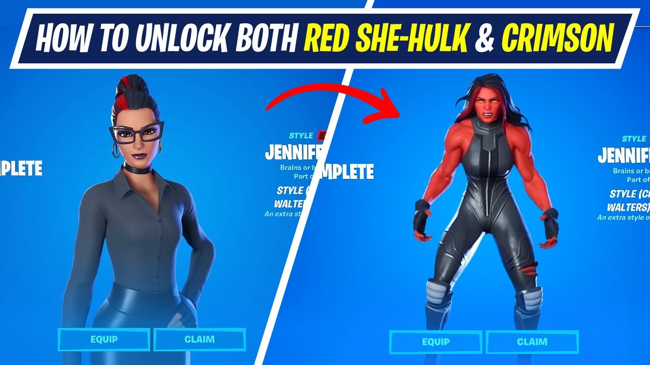 Guide] How to Unlock Crimson Jennifer Walters and Red She