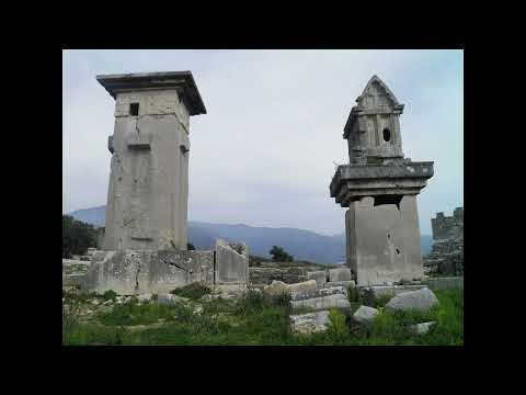 Видео: Ancient Stone Sarcophagi of Lycia Turkey