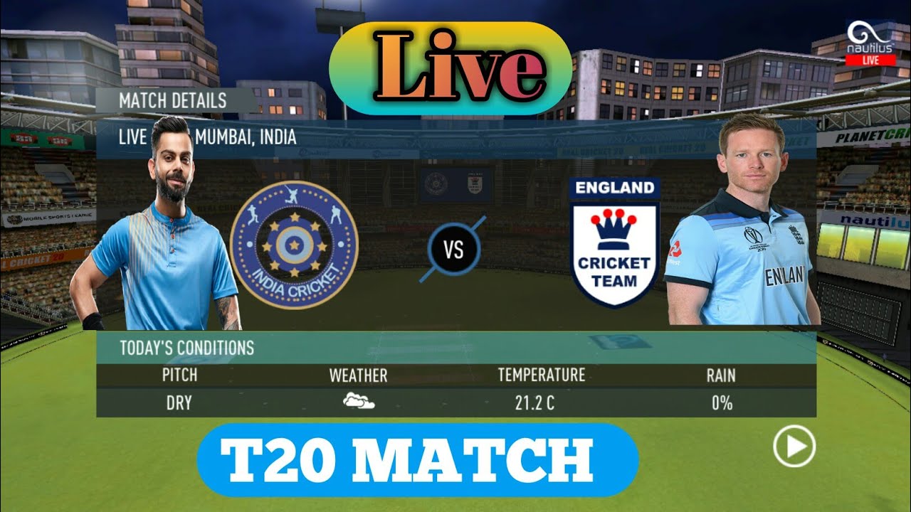 [Hindi] Real Cricket 3D : IND VS Eng T20 Match 👍 stream | Playing Solo ...