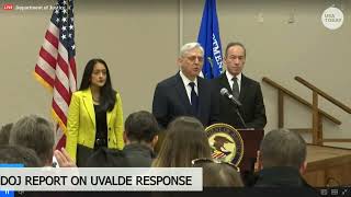 Uvalde report: Merrick Garland outlines police failures, DOJ recommendations after school shooting