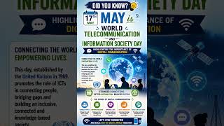 📡 May 17: World Telecommunication and Information Society Day connects the world.