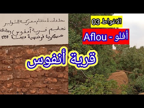 قرية أنفوس بأفلو ولاية الأغواط وجهة سياحية بإمتياز ماء عذب هواء صافي 