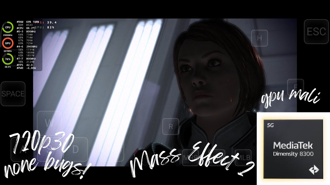 GameHub MALI / Mass Effect 2 / MTK Dimensity 8300 Poco X6 Pro / Long Play / None Bugs
