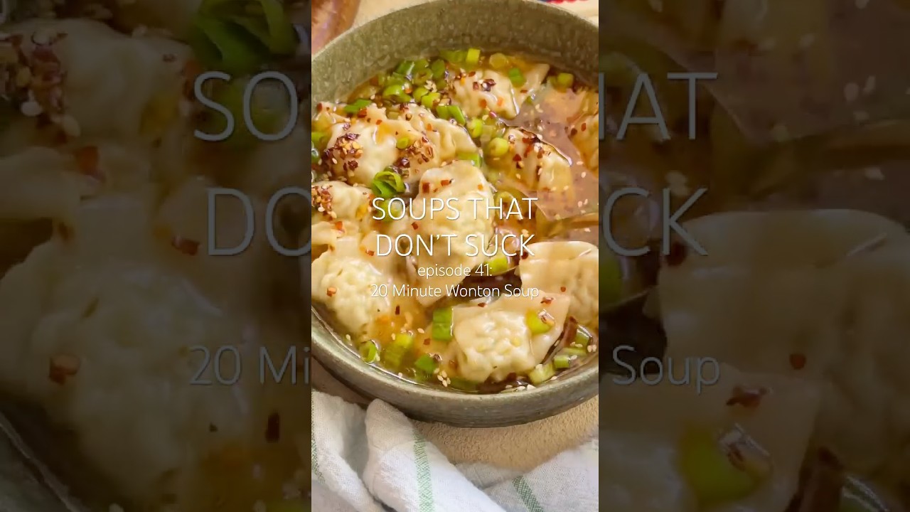 20 Minute Wonton Soup🥟🥣 