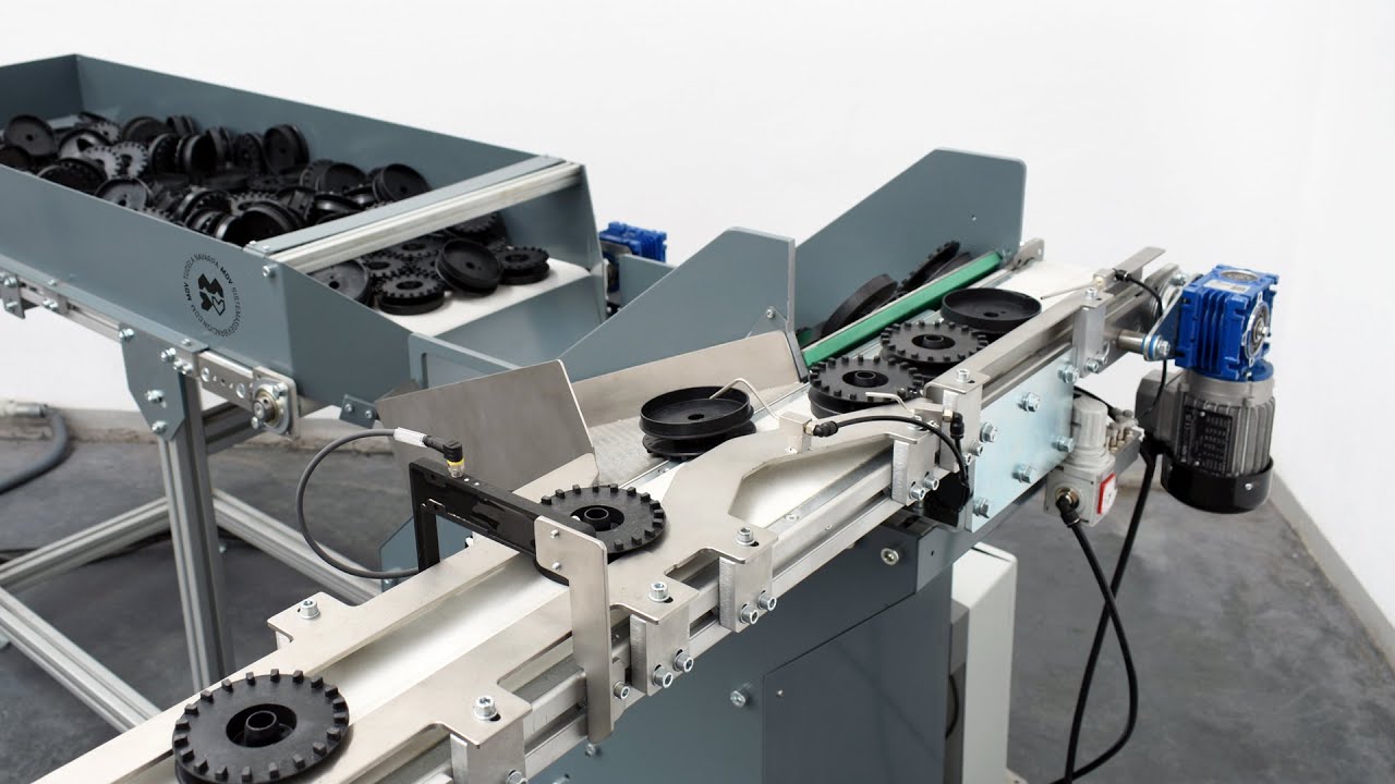 Alimentador Industrial Mecánico Escalator Para Tapa Plástica · Mdv 