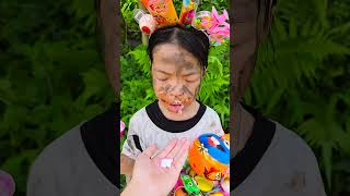 Chocolate Ice Cream 🍦🍫 And Greedy People😬🤣😂 #Jelly#Lollipop #Shortvideo #Funny #Youtube #Cute